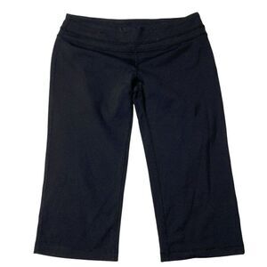 Lululemon Crops Capri Women's Activewear Black Wide Leg Size 6